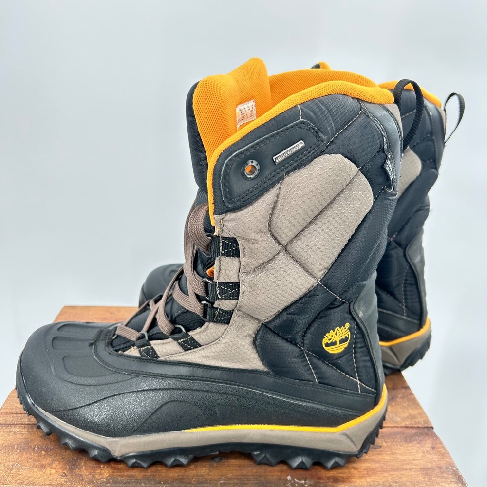 Timberland Men Rime Ridge Waterproof 200g PrimaLoft Insulated Winter Boots Black